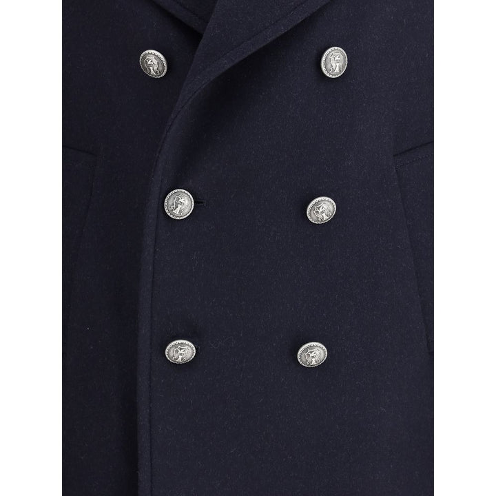 Brunello Cucinelli Double wool flannel Caban