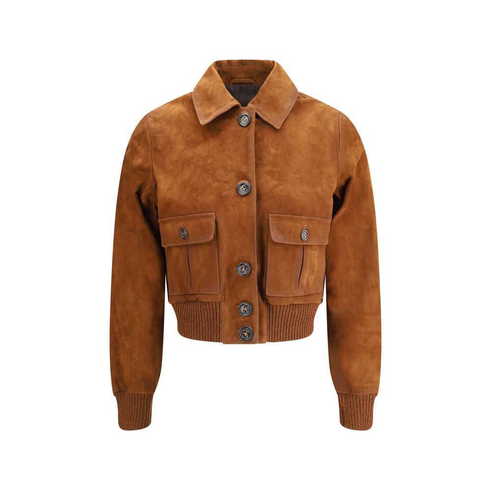 Valstar Brown Goatskin Jackets And Coat by Valstar outlet now on sale