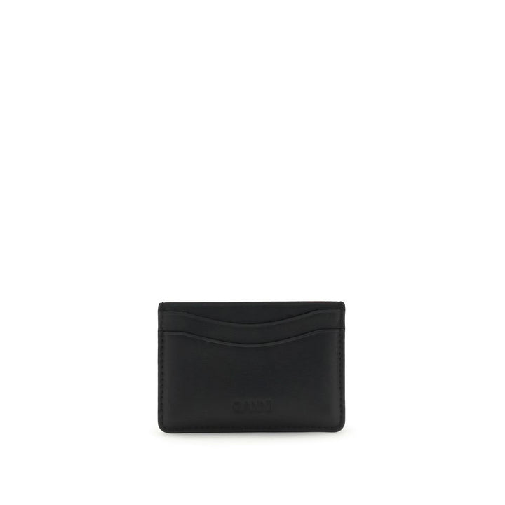 Ganni GANNI CARD HOLDER BLUE DOG