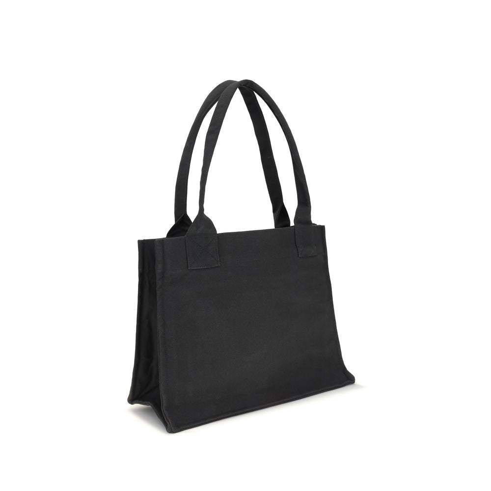 Ganni LARGE EASY SHOPPER POCKET DOG PRINT