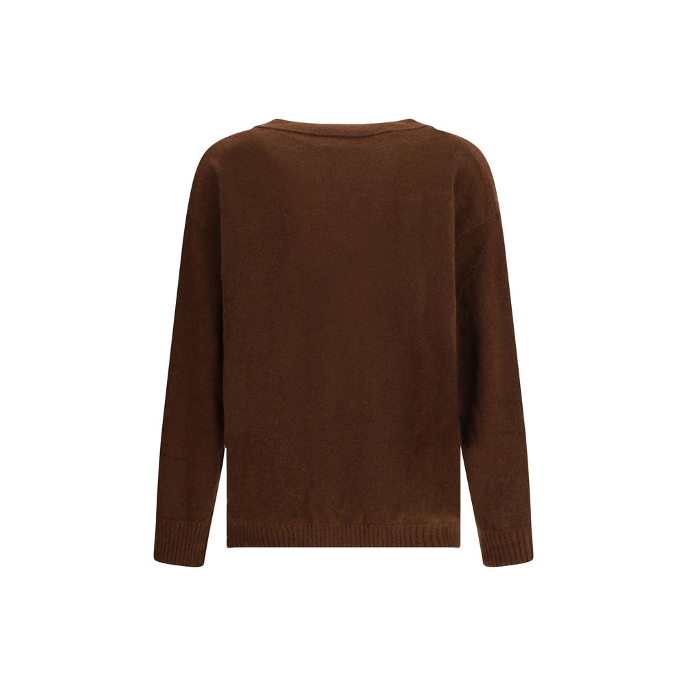 Laneus Brown Cashmere Cardigan by Laneus outlet now on sale