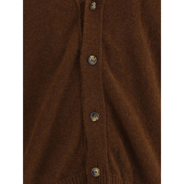 Laneus Brown Cashmere Cardigan by Laneus outlet now on sale