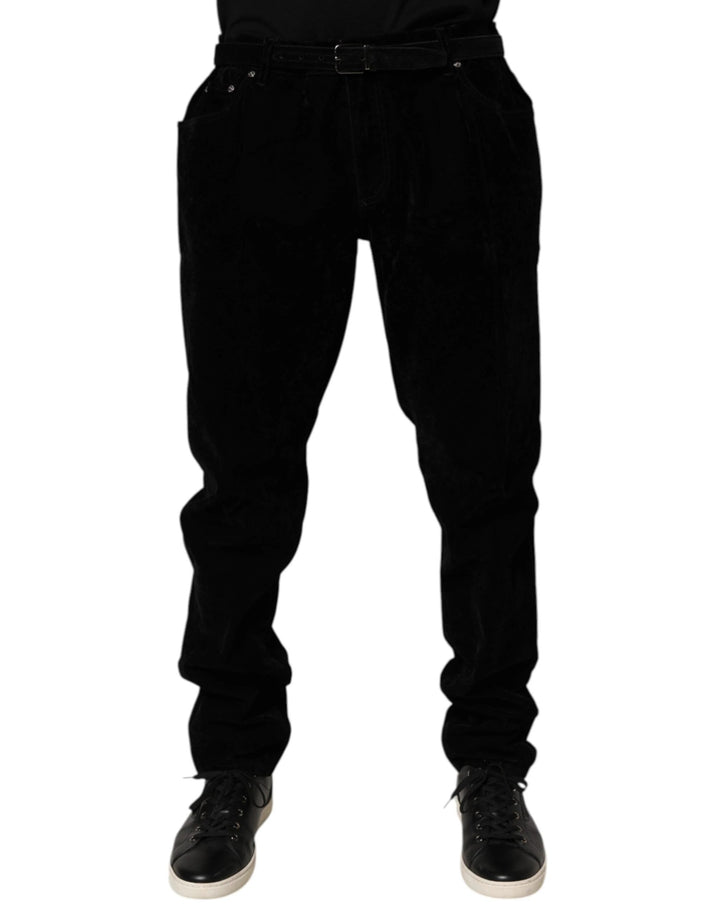 Dolce &amp; Gabbana Black Cotton Slim Fit Denim Trouser Jeans by Dolce &amp; Gabbana outlet now on sale