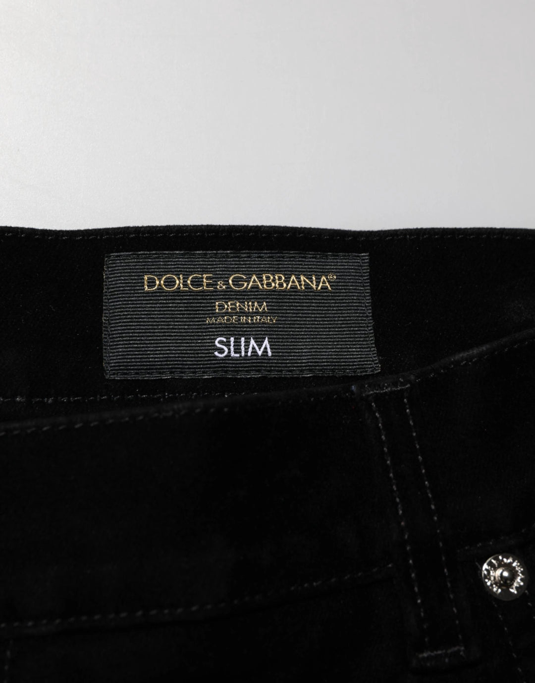 Dolce &amp; Gabbana Black Cotton Slim Fit Denim Trouser Jeans by Dolce &amp; Gabbana outlet now on sale
