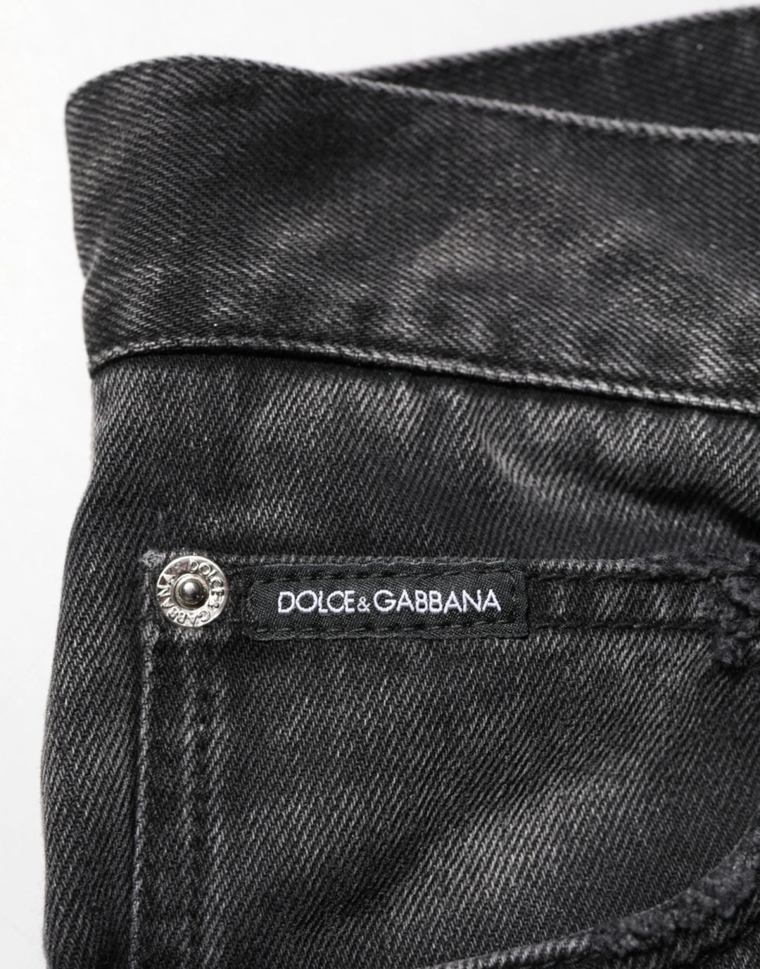 Dolce &amp; Gabbana Sample Sale Dolce &amp; Gabbana Black Marbled Effect Straight Men Denim Jeans - | Designer outlet