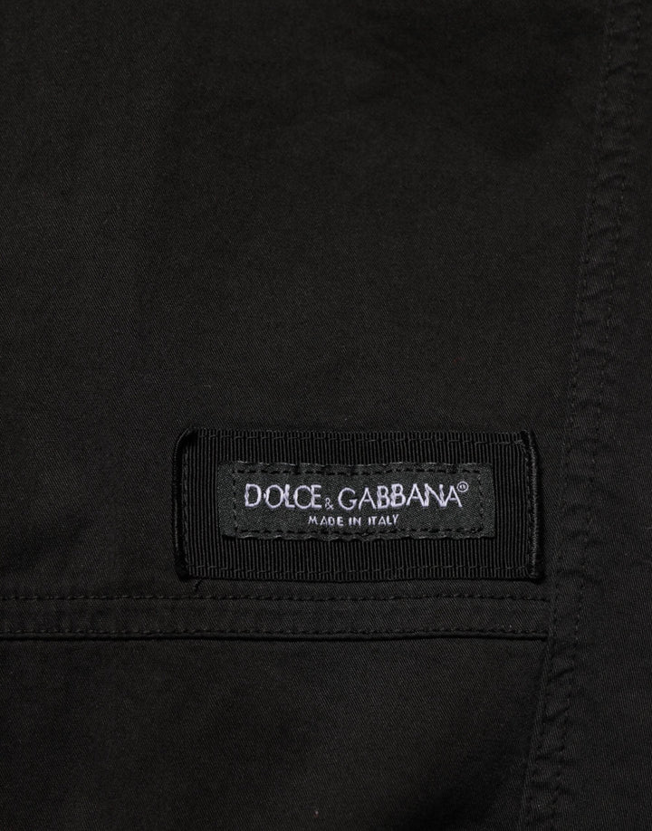 Dolce &amp; Gabbana Sample Sale Dolce &amp; Gabbana Black Cotton Cargo Jogger Sweatpants Pants - | Designer outlet