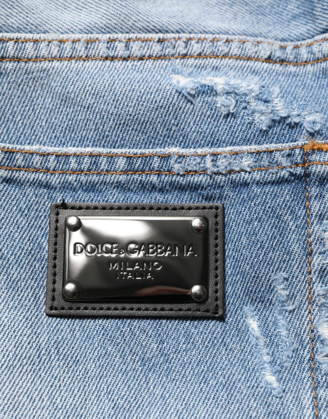 Dolce &amp; Gabbana Sample Sale Dolce &amp; Gabbana Blue Distressed Ripped Denim Trouser Jeans - | Designer outlet