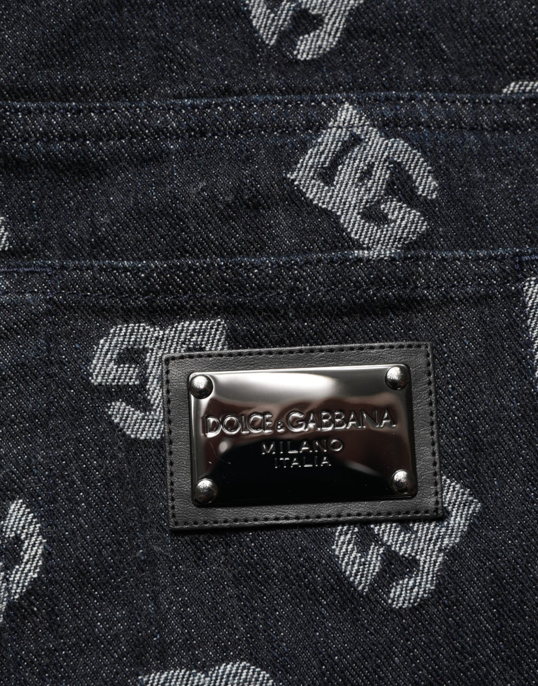 Dolce &amp; Gabbana Sample Sale Dolce &amp; Gabbana Black DG Monogram Cotton Skinny Denim Jeans - | Designer outlet