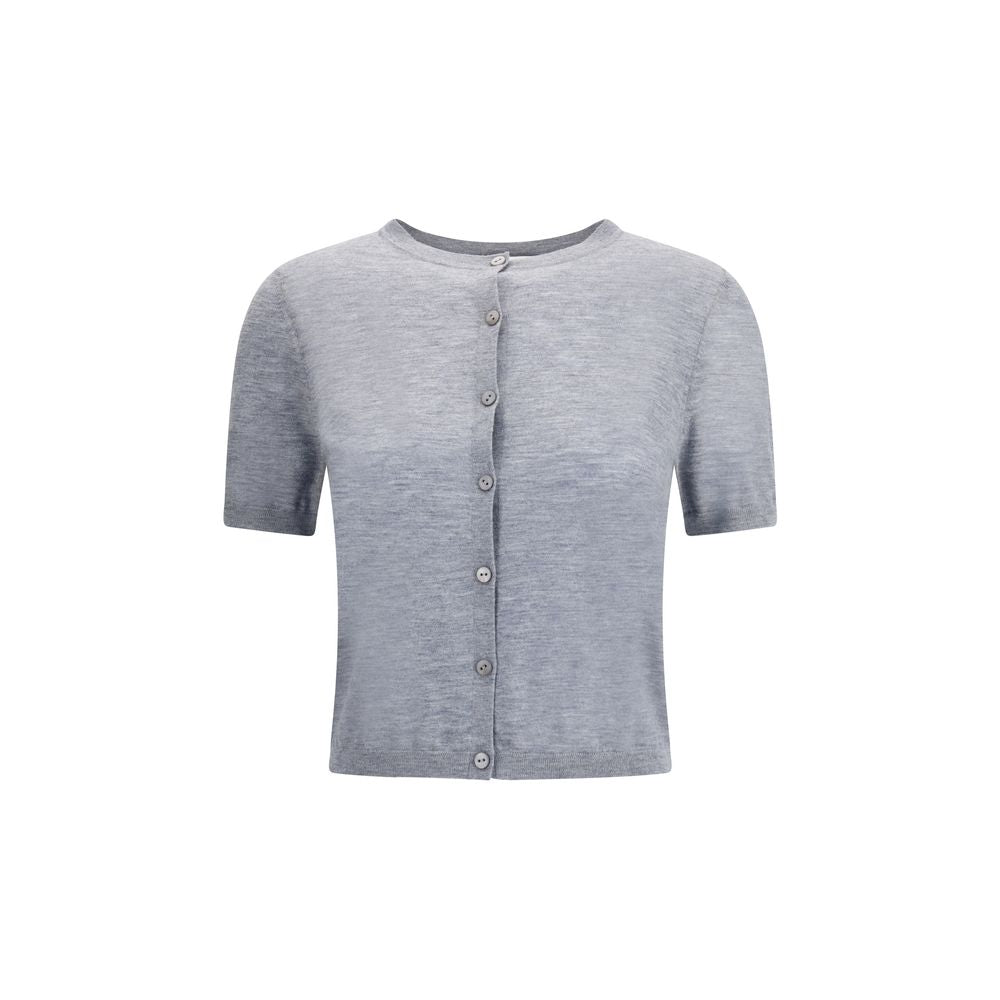 Lisa Yang Gray Cashmere Cardigan by Lisa Yang outlet now on sale