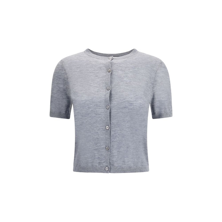 Lisa Yang Gray Cashmere Cardigan by Lisa Yang outlet now on sale