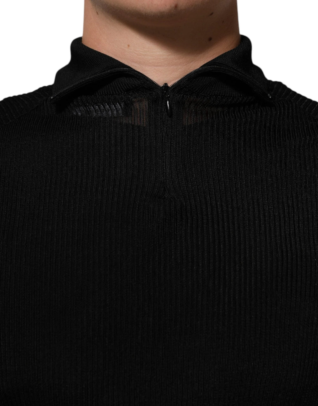 Dolce &amp; Gabbana Black Viscose Turtle Neck Pullover Sweater by Dolce &amp; Gabbana outlet now on sale