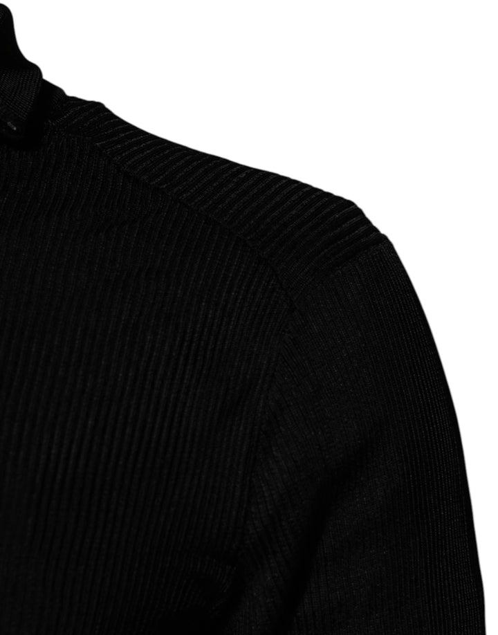 Dolce &amp; Gabbana Black Viscose Turtle Neck Pullover Sweater by Dolce &amp; Gabbana outlet now on sale