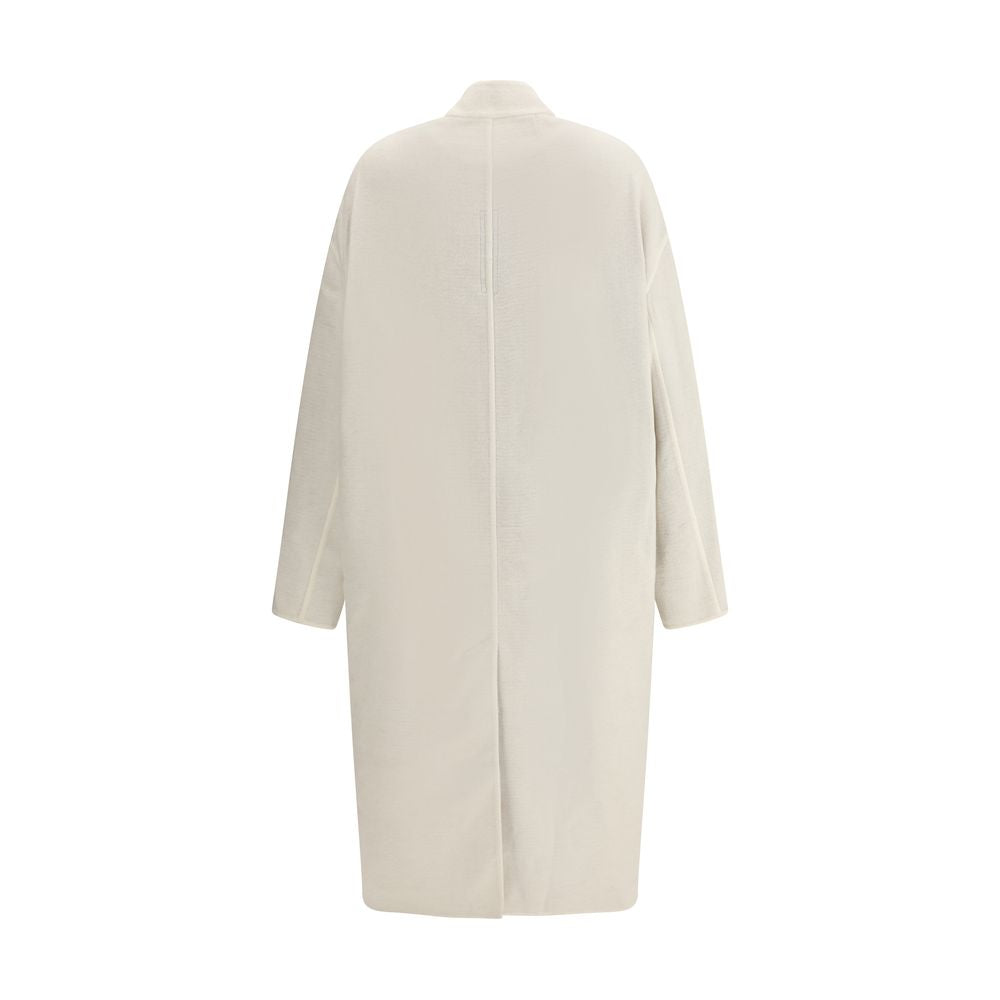 Rick Owens Cream Camel Hair Coat by Rick Owens outlet now on sale