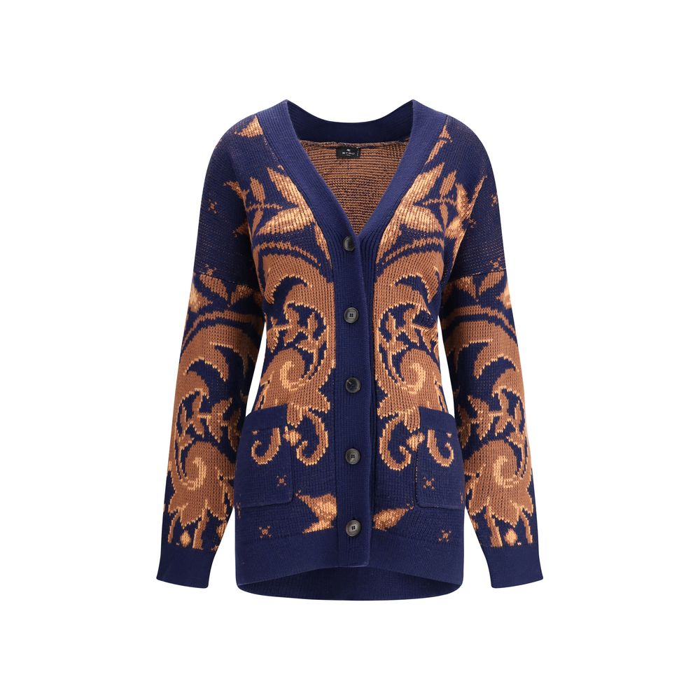 Etro Multicolor Wool Cardigan by Etro outlet now on sale