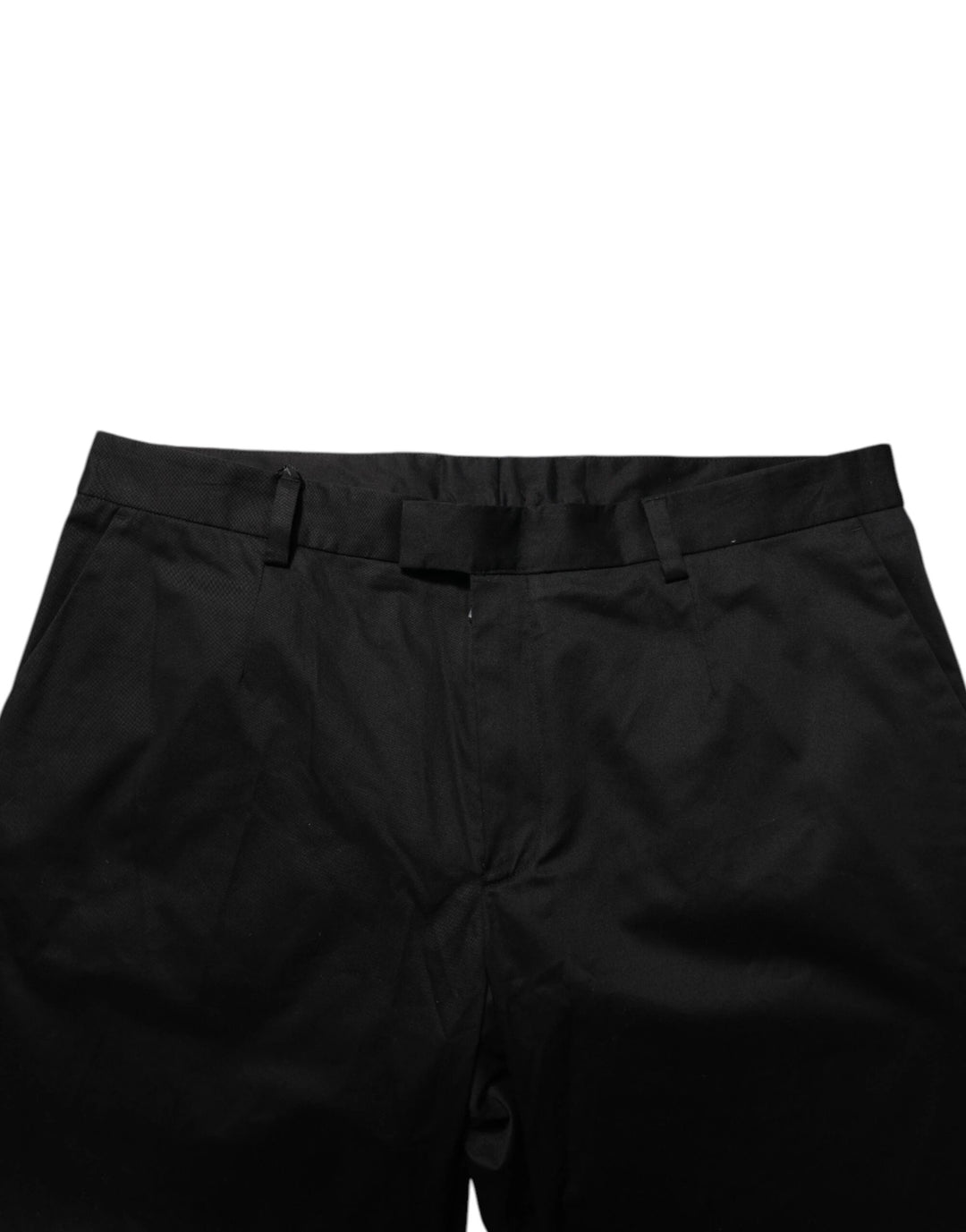 Dolce &amp; Gabbana Sample Sale Dolce &amp; Gabbana Black Cotton Stretch Casual Trouser Pants - | Designer outlet