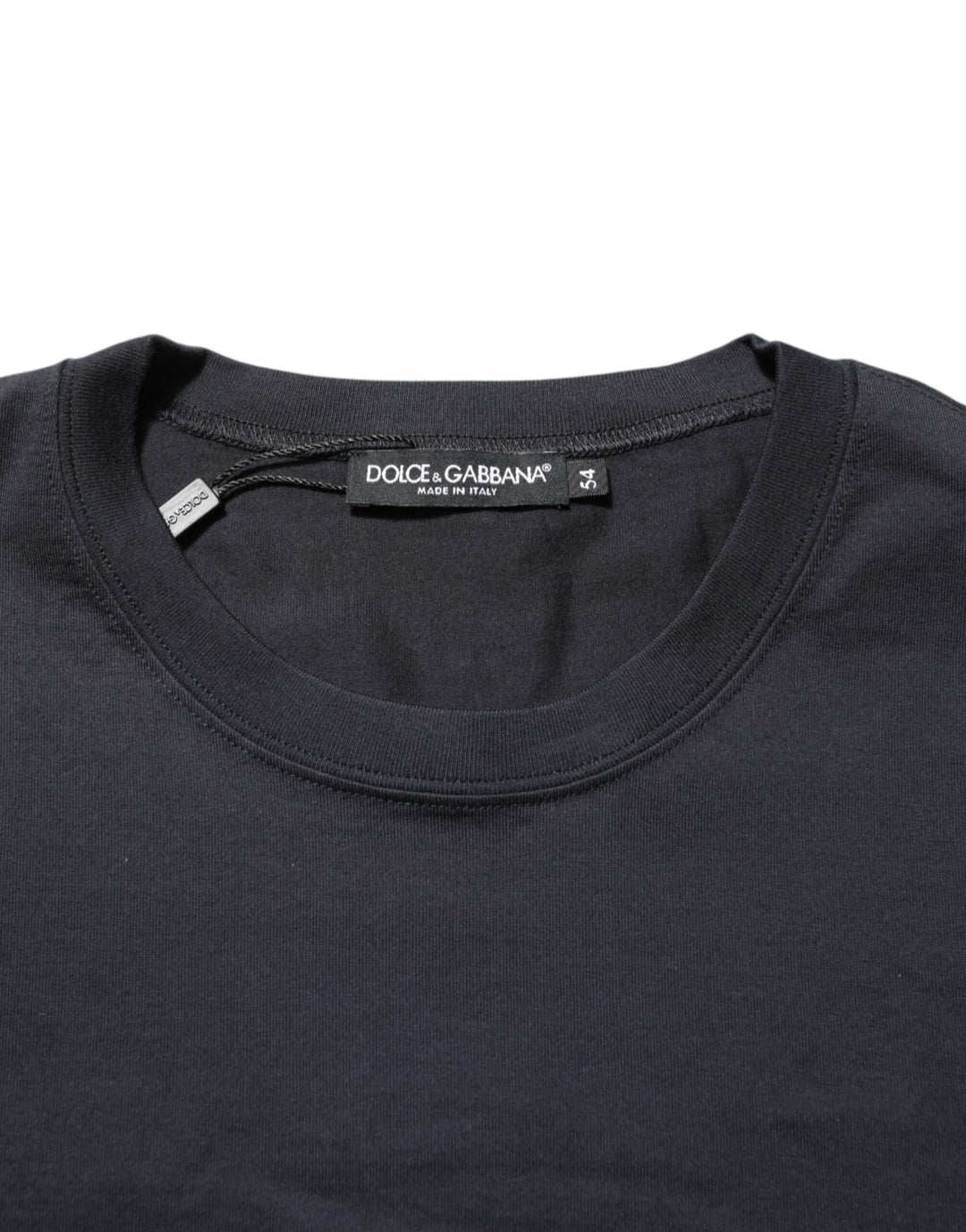 Dolce &amp; Gabbana Black Logo Compass Cotton Crew Neck T-shirt by Dolce &amp; Gabbana outlet now on sale