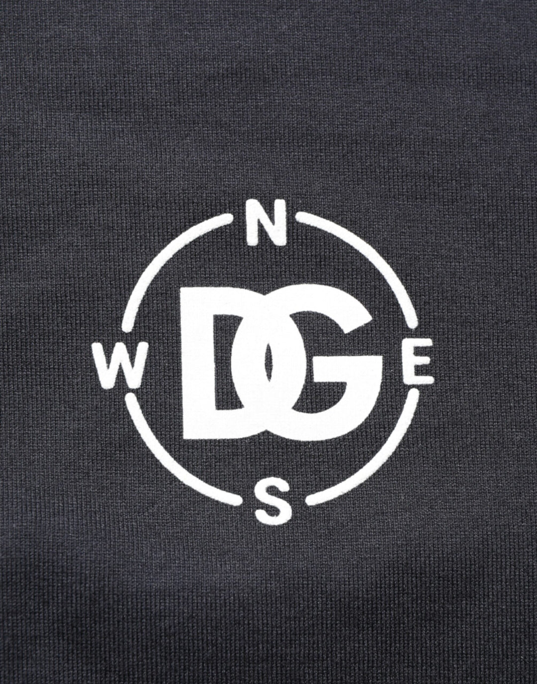 Dolce &amp; Gabbana Black Logo Compass Cotton Crew Neck T-shirt by Dolce &amp; Gabbana outlet now on sale