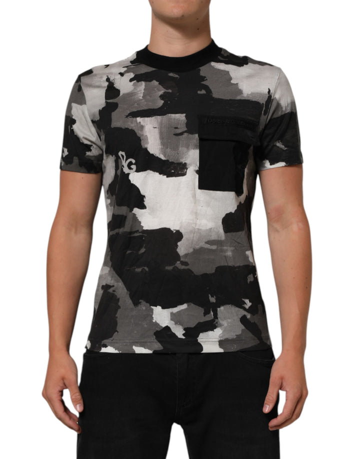 Dolce &amp; Gabbana Sample Sale Dolce &amp; Gabbana Multicolor Camouflage Men Short Sleeves T-shirt - | Designer outlet