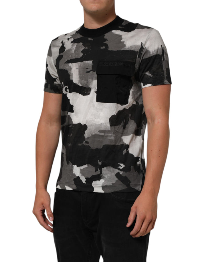 Dolce &amp; Gabbana Sample Sale Dolce &amp; Gabbana Multicolor Camouflage Men Short Sleeves T-shirt - | Designer outlet
