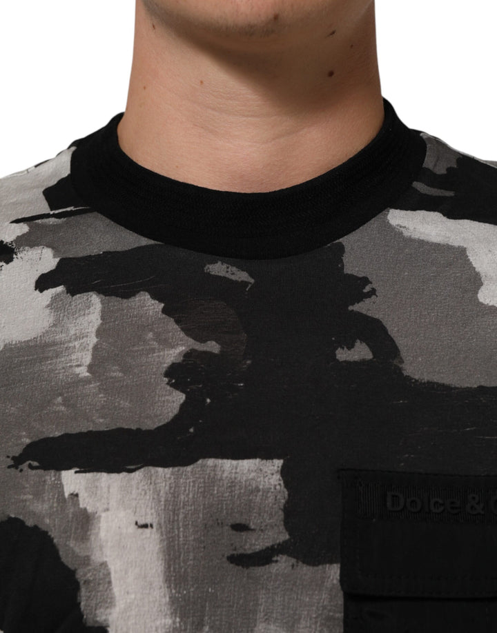 Dolce &amp; Gabbana Sample Sale Dolce &amp; Gabbana Multicolor Camouflage Men Short Sleeves T-shirt - | Designer outlet
