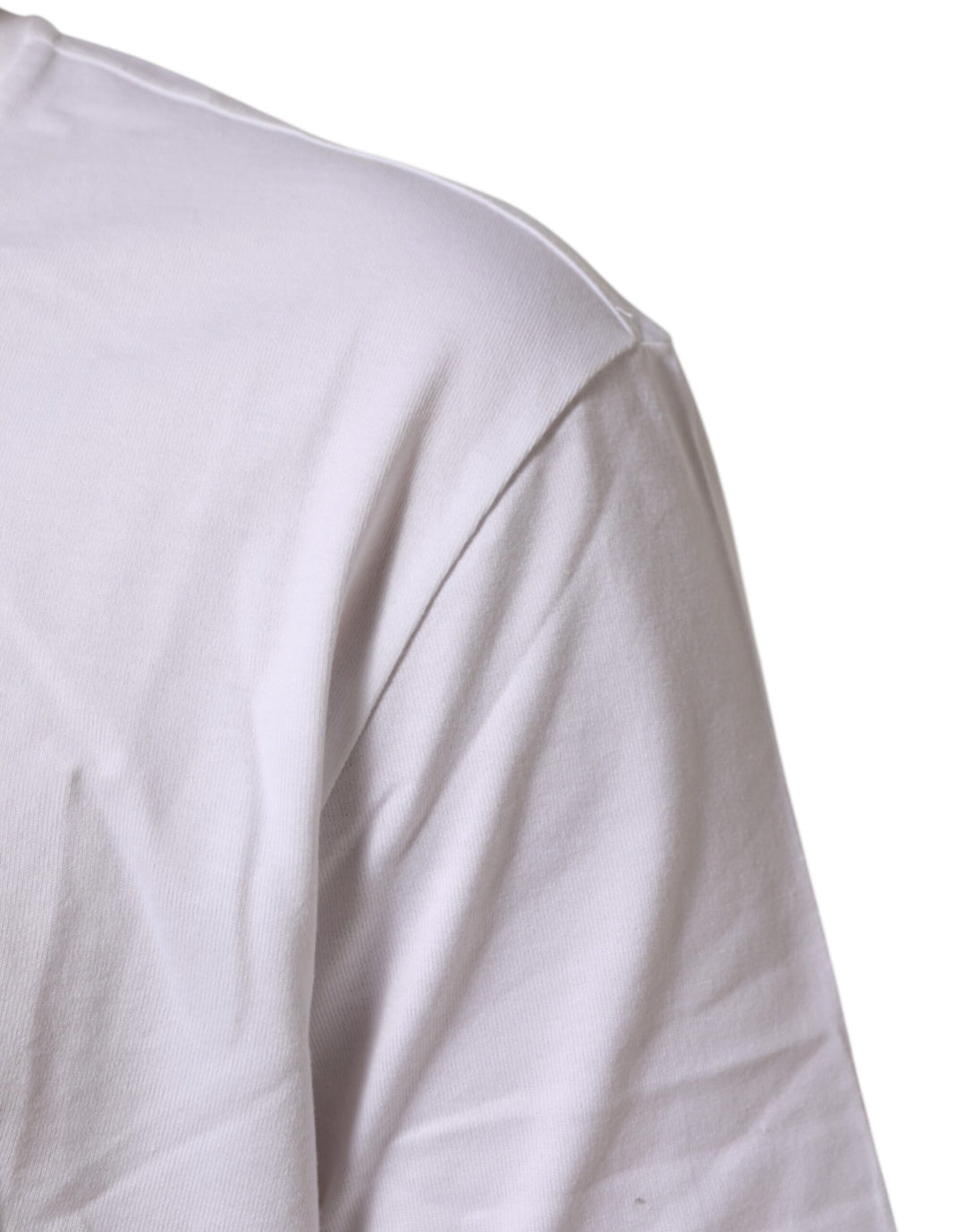 Dolce &amp; Gabbana White Cotton Crew Neck Short Sleeves T-shirt by Dolce &amp; Gabbana outlet now on sale