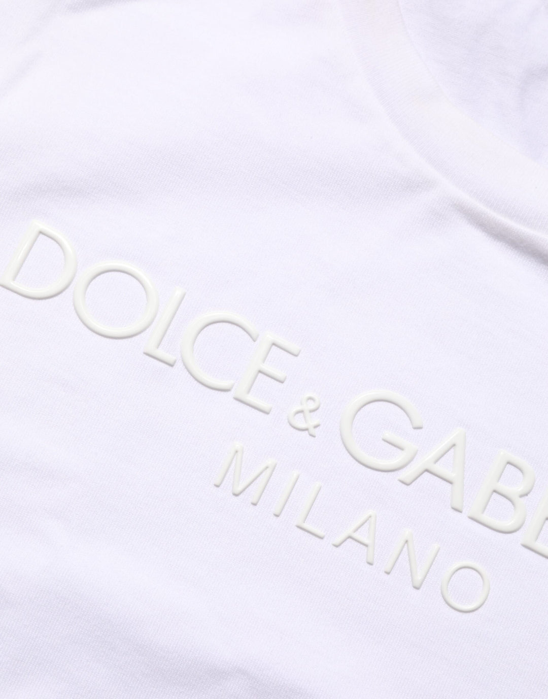 Dolce &amp; Gabbana White Cotton Crew Neck Short Sleeves T-shirt by Dolce &amp; Gabbana outlet now on sale