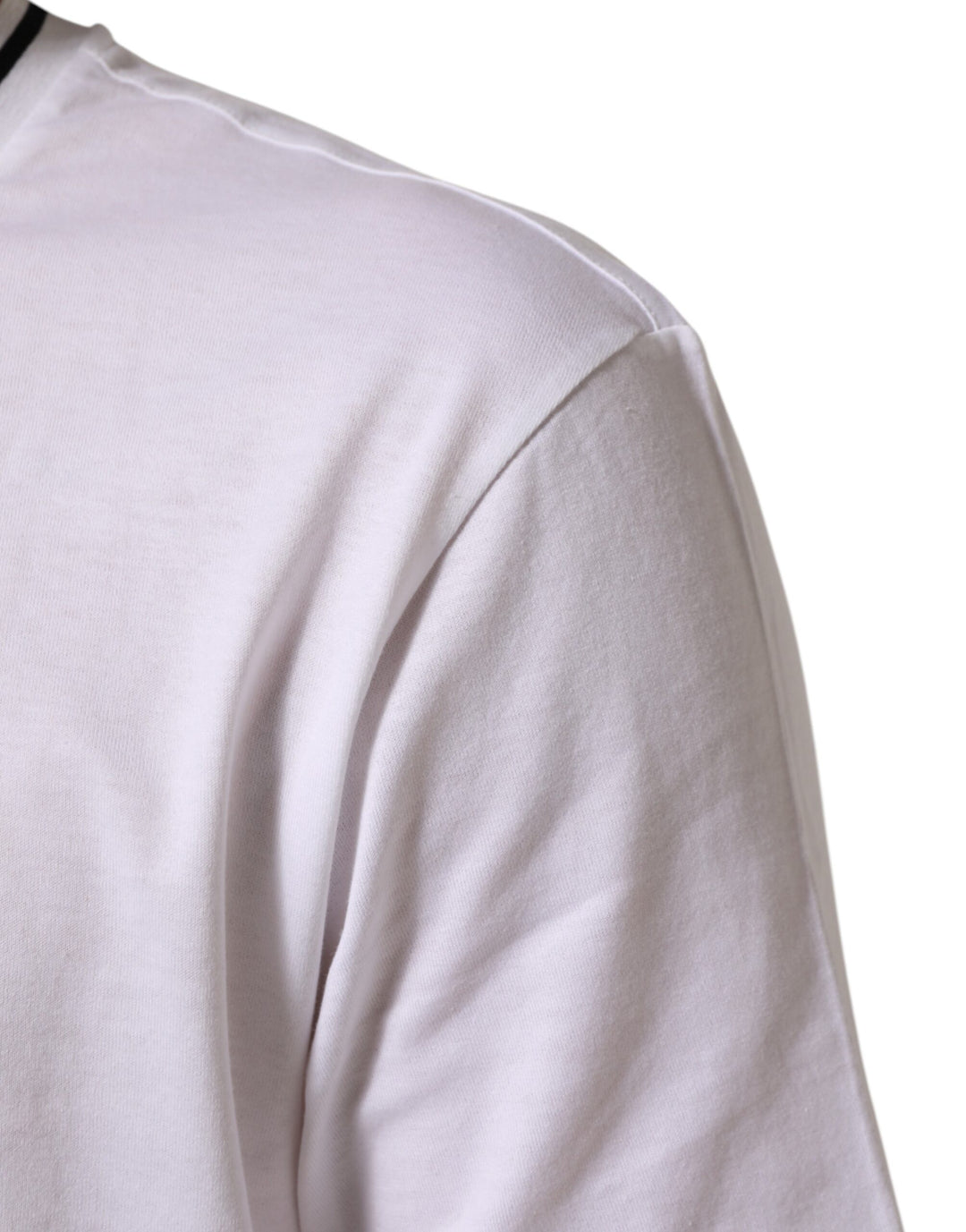 Dolce &amp; Gabbana White Sacred Heart Short Sleeve Men T-shirt by Dolce &amp; Gabbana outlet now on sale