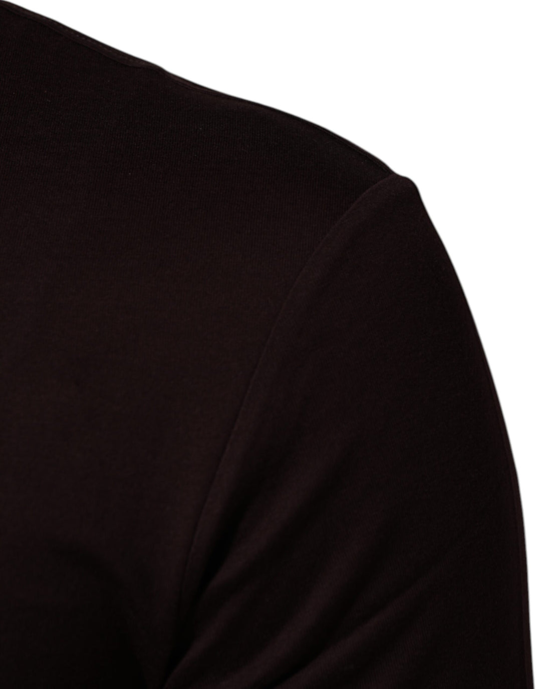 Dolce &amp; Gabbana Sample Sale Dolce &amp; Gabbana Brown Logo Plaque Cotton Crew Neck T-shirt - | Designer outlet