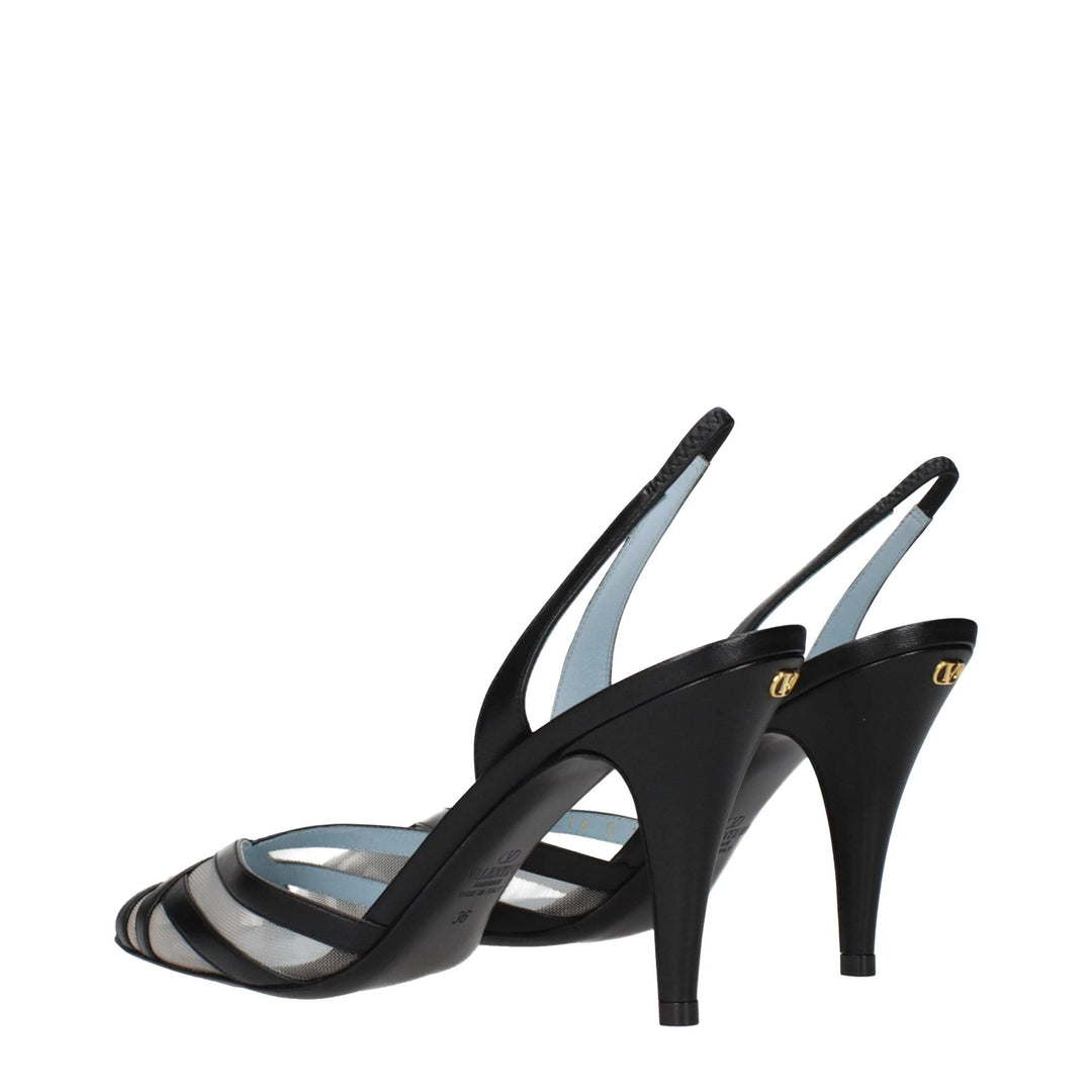 Valentino Garavani Sample Sale Valentino Garavani Black Leather Pumps - | Designer outlet