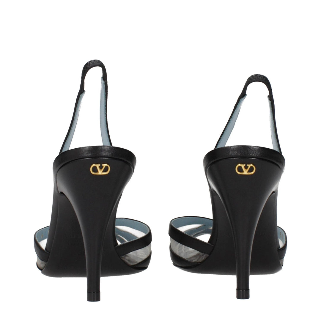 Valentino Garavani Sample Sale Valentino Garavani Black Leather Pumps - | Designer outlet