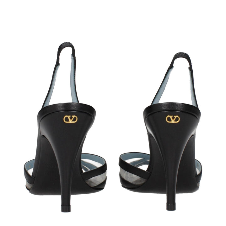 Valentino Garavani Sample Sale Valentino Garavani Black Leather Pumps - | Designer outlet