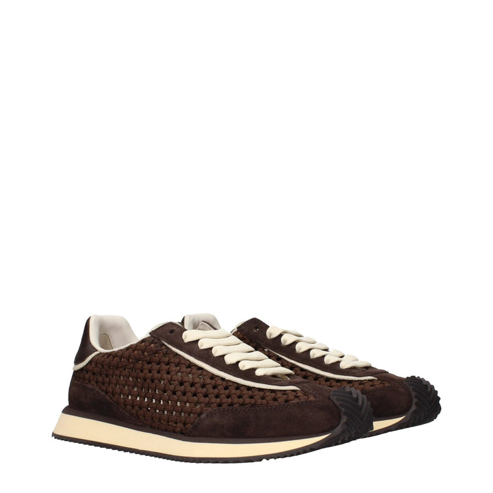 Dolce &amp; Gabbana Sample Sale Dolce &amp; Gabbana Brown Fabric Low Top Sneakers - | Designer outlet