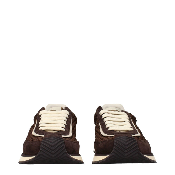 Dolce &amp; Gabbana Sample Sale Dolce &amp; Gabbana Brown Fabric Low Top Sneakers - | Designer outlet