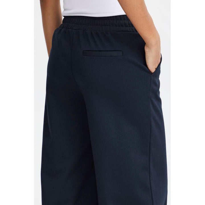 ICHI Blue Recycled Polyurethane Pant