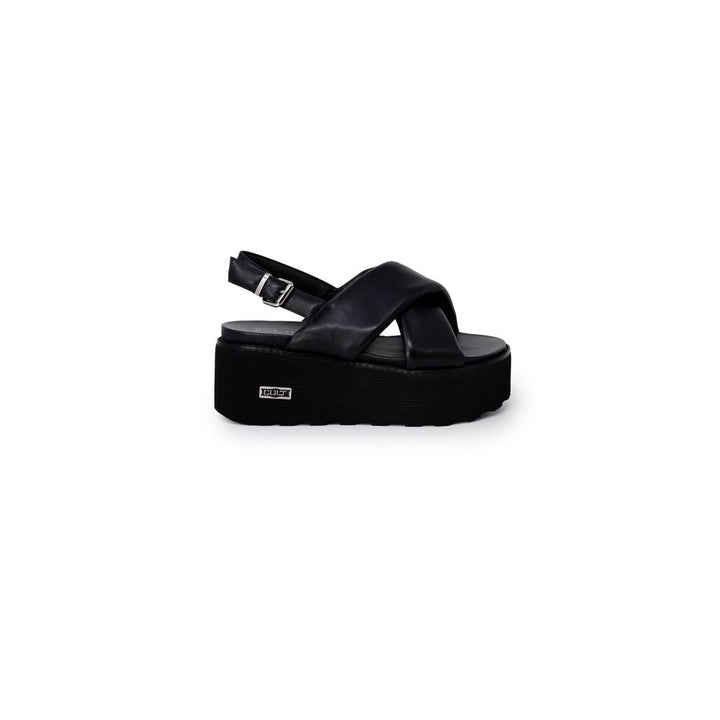 Cult Black Leather Sandal