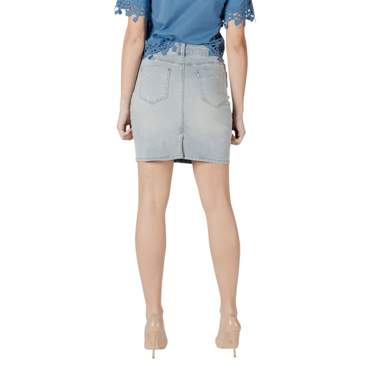 Morgan De Toi Blue Cotton Mini