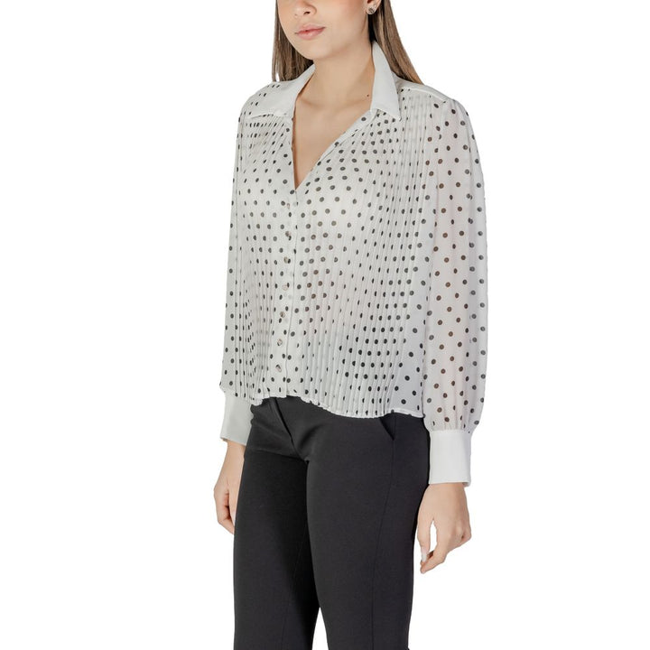Morgan De Toi White Polyester Blouse