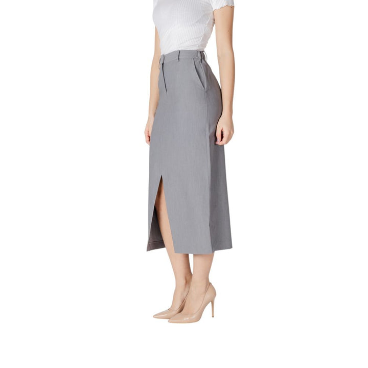ICHI Gray Polyester Long