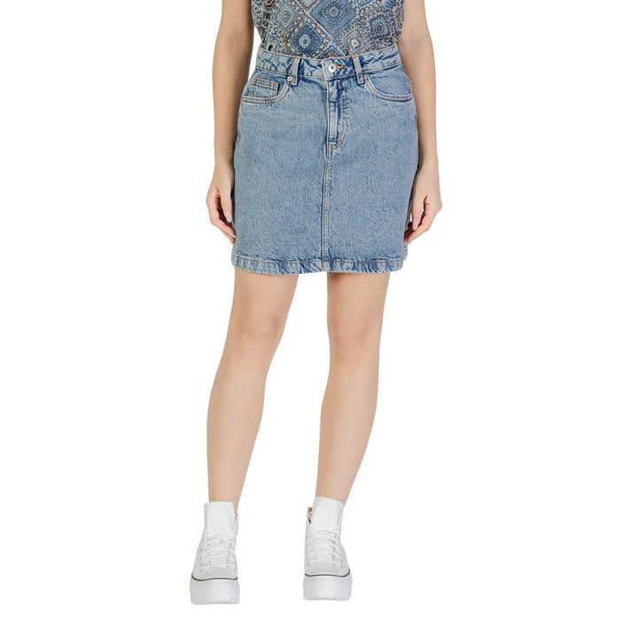 ICHI Light Blue Cotton Mini