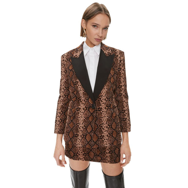 PINKO Brown Cotton Suits & Blazer