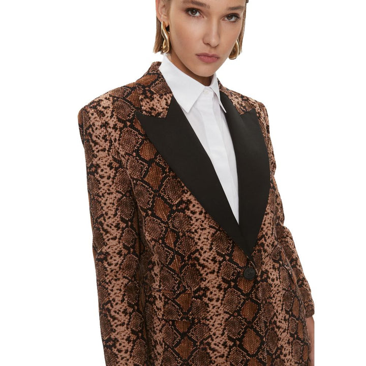 PINKO Brown Cotton Suits & Blazer