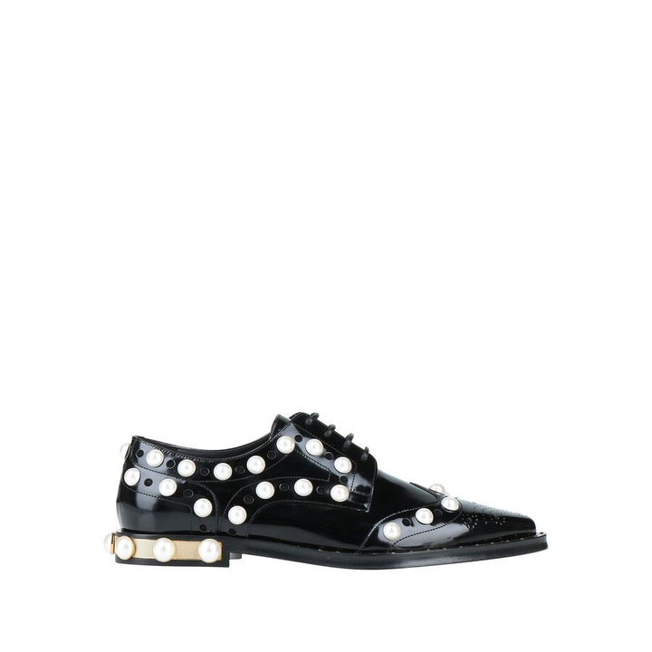 Dolce & Gabbana Black Leather Oxfords And Derby