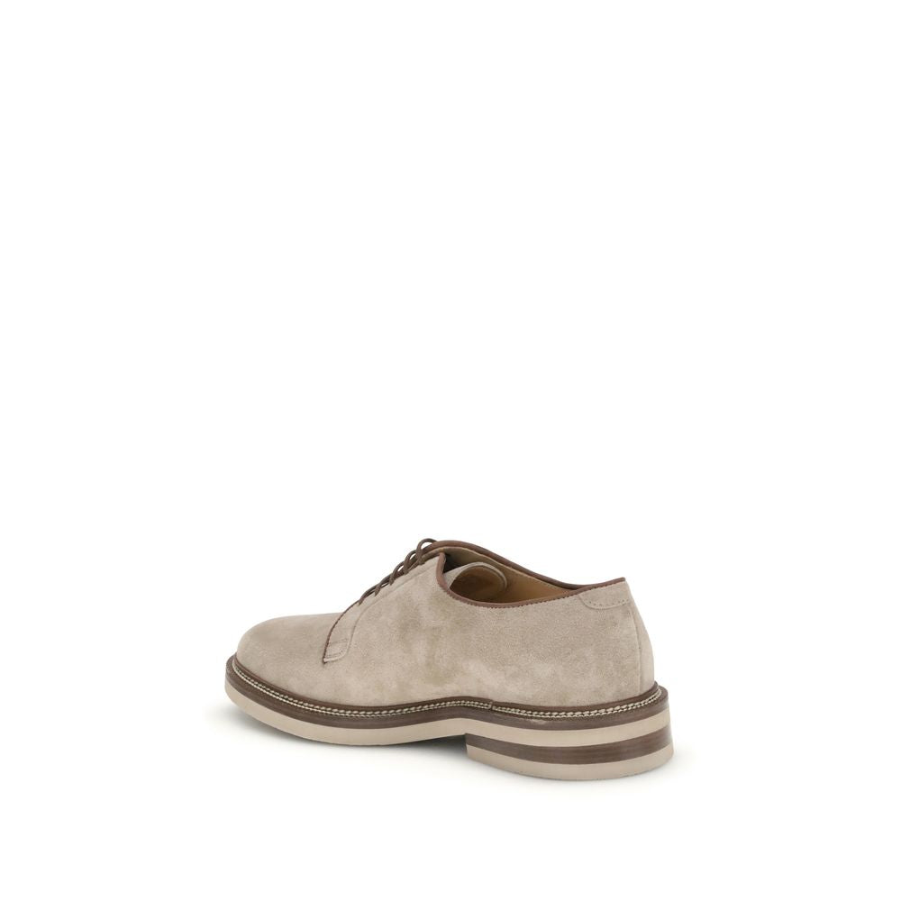 Brunello Cucinelli Suede Derby lace-up Shoes