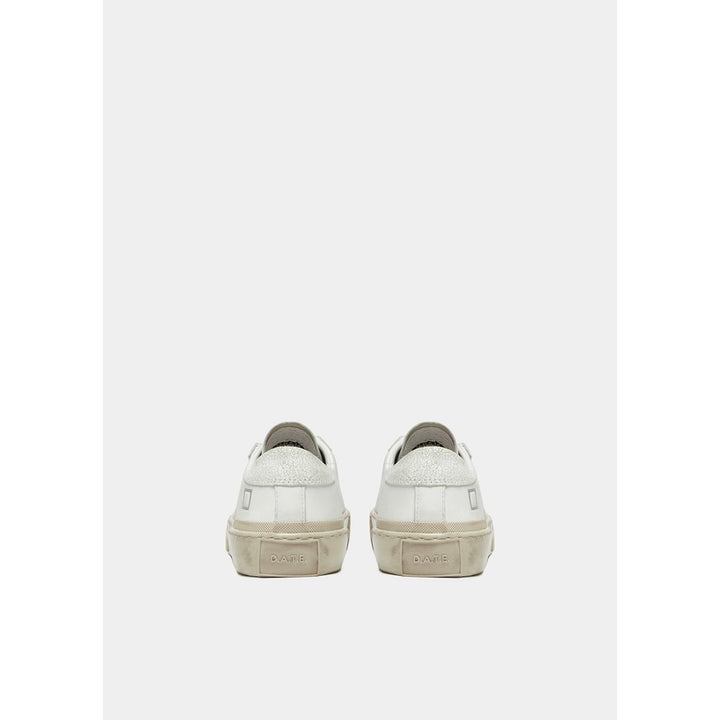 D.A.T.E White Leather Sneaker