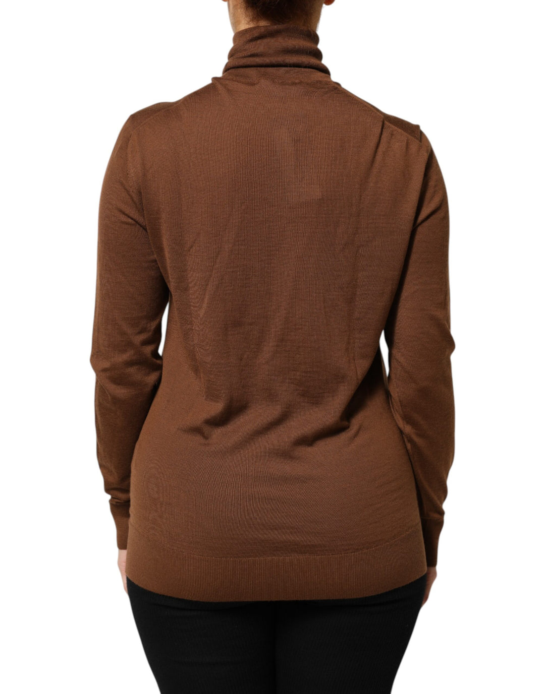 Dolce &amp; Gabbana Sample Sale Dolce &amp; Gabbana Brown Cashmere Turtle Neck Pullover Sweater - | Designer outlet