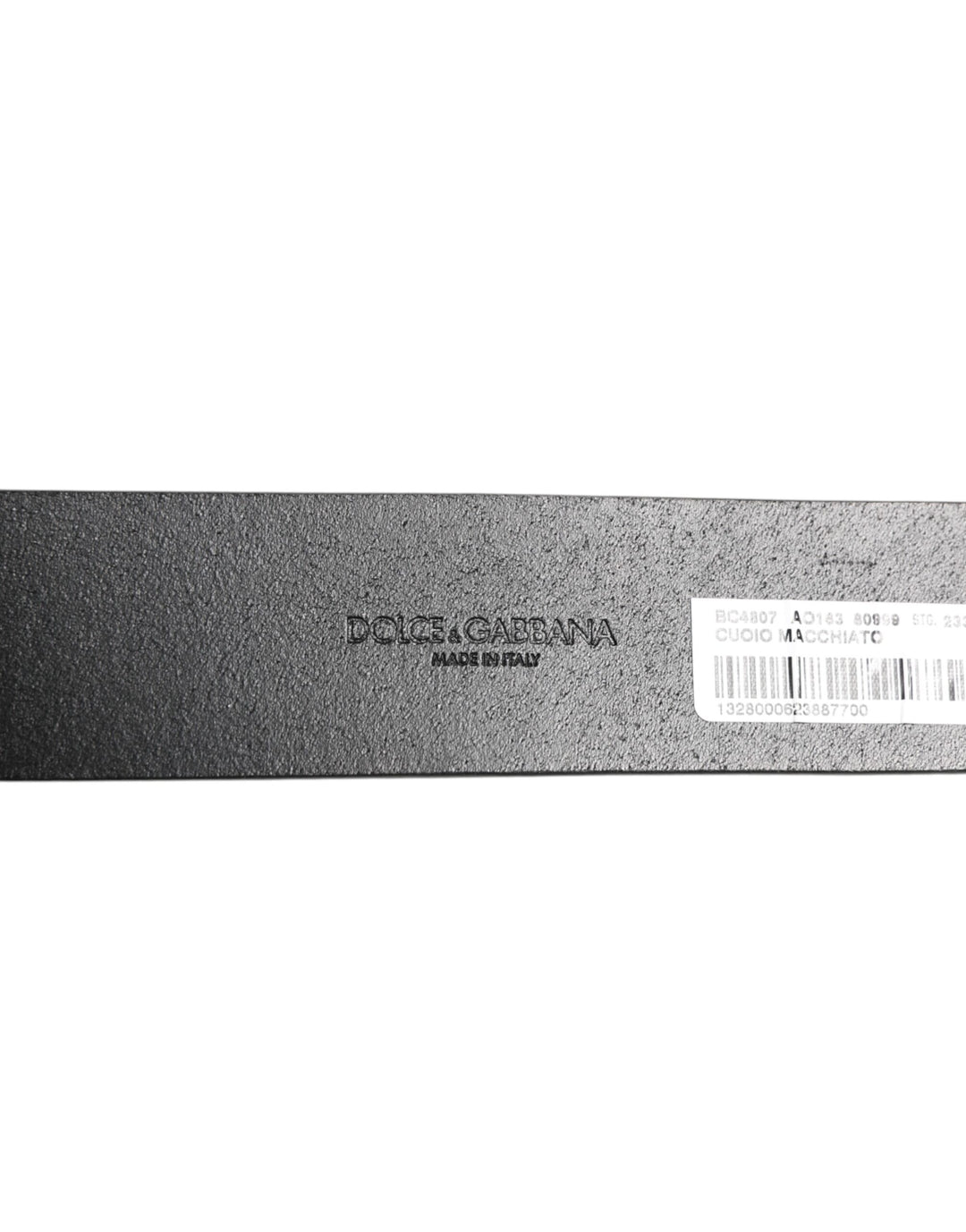 Dolce & Gabbana Black Leather Coin Buckle Classic Men Belt