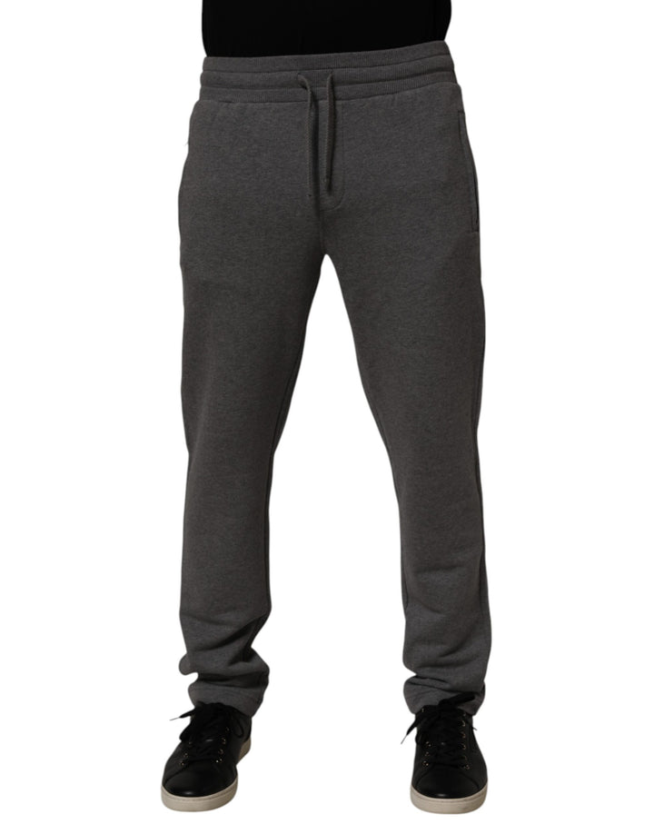 Dolce & Gabbana Gray Cotton Jogger Sweatpants Trouser Pants by Dolce & Gabbana outlet now on sale
