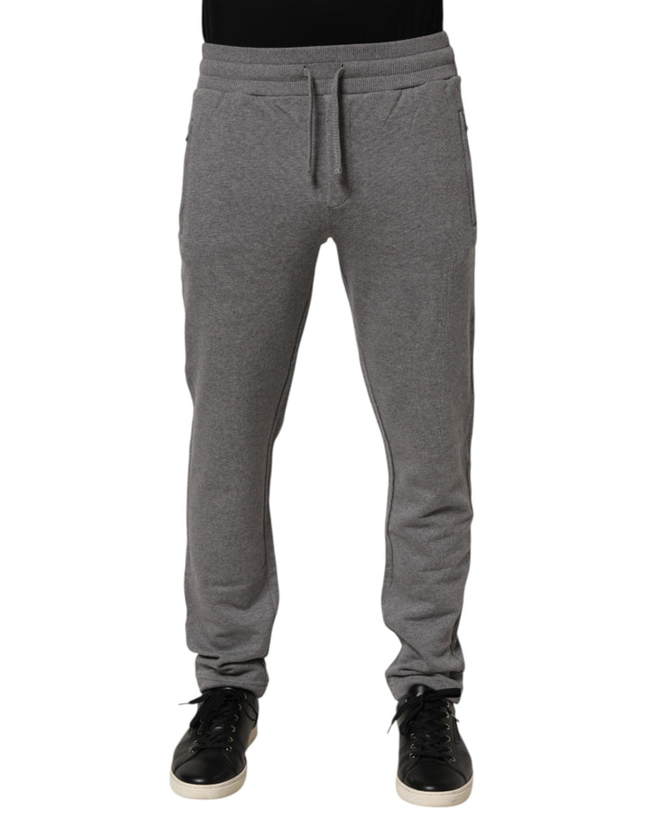 Dolce &amp; Gabbana Cotton Jogger Sweatpants Trouser Gray by Dolce &amp; Gabbana outlet now on sale