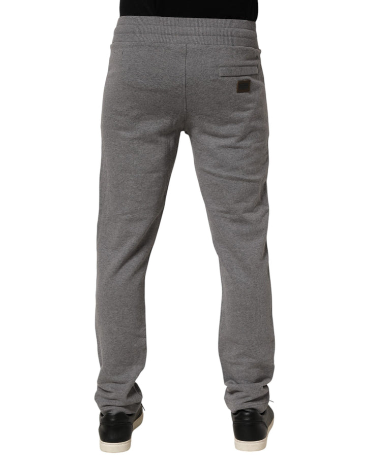 Dolce &amp; Gabbana Cotton Jogger Sweatpants Trouser Gray by Dolce &amp; Gabbana outlet now on sale