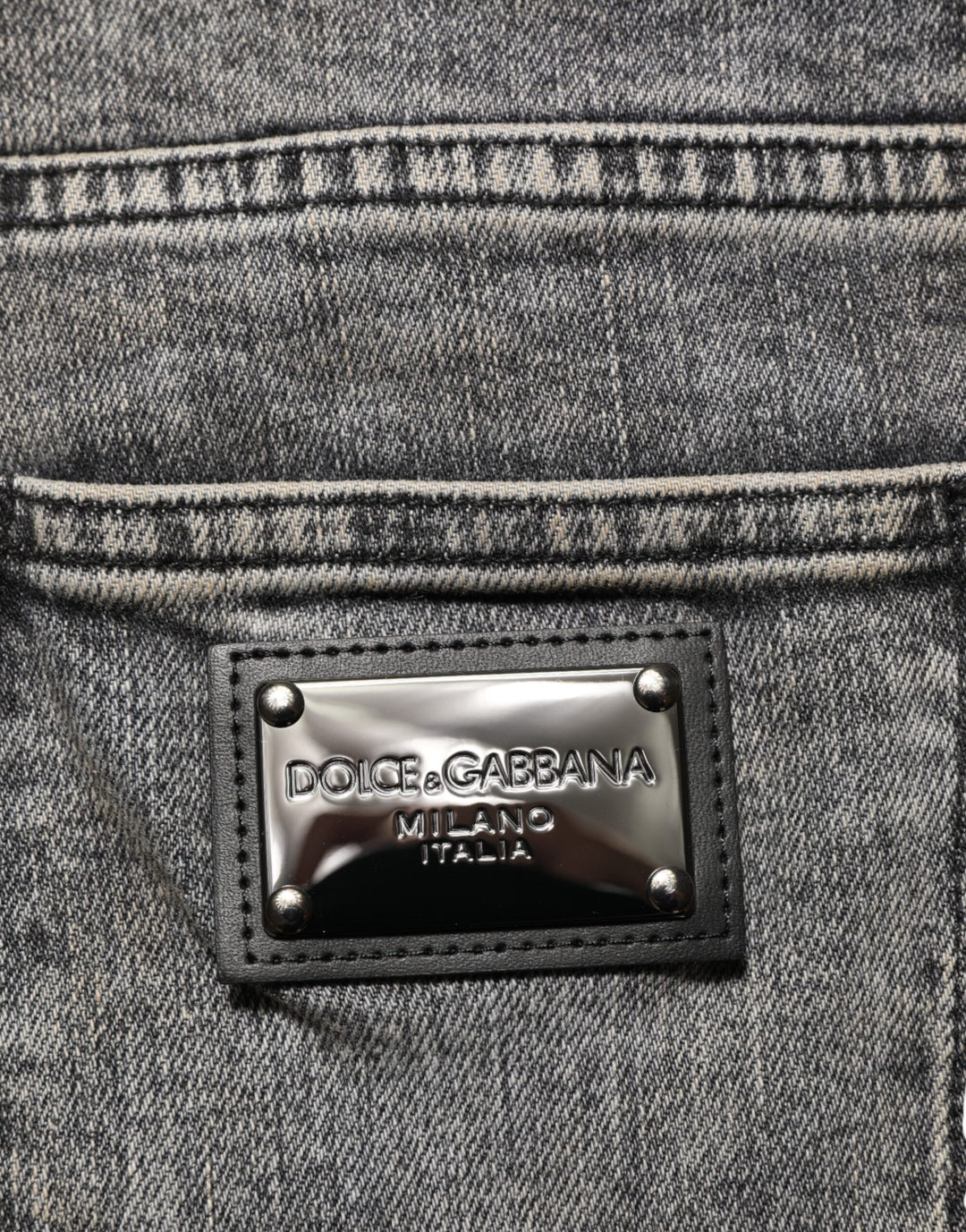 Dolce &amp; Gabbana Sample Sale Dolce &amp; Gabbana Gray Cotton Stretch Slim Fit Men Denim Jeans - | Designer outlet